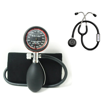 Dr Odin OAS104 palm type aneroid sphygmomanometer with stethoscope