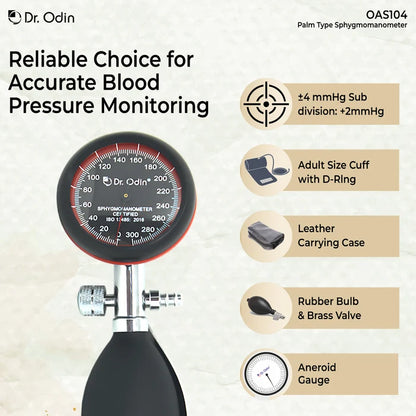 Dr Odin OAS104 sphygmomanometer with OST005 stethoscope