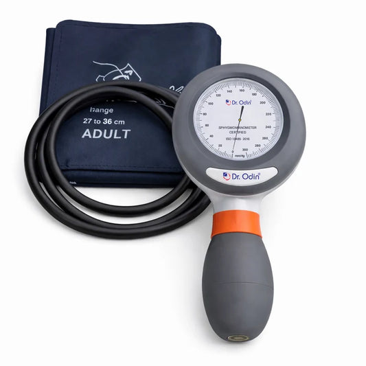 Dr Odin OAS106 palm type aneroid sphygmomanometer with stethoscope