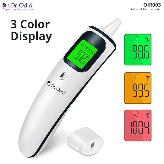 Dr Odin OIR003 digital infrared thermometer with smart colour display