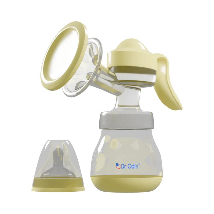 Dr Odin OMP001 manual breast pump with feeding bottle