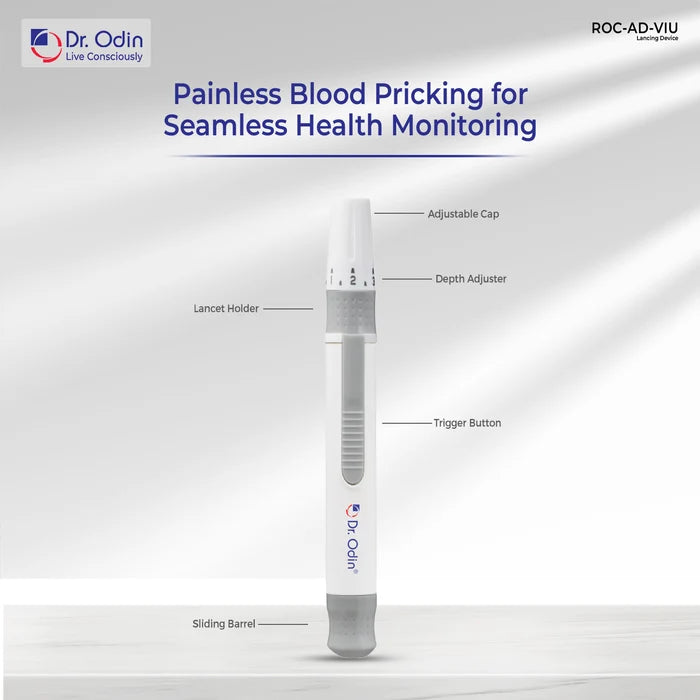 Dr Odin ROC-AD-VIU blood glucose lancing device