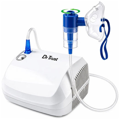 Dr Trust 417 AeroCare nebulizer with adult and pediatric masks and accessories