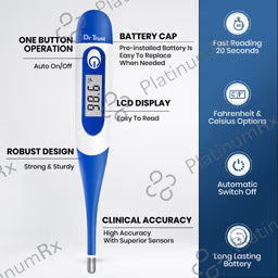 Dr Trust 617 flexible tip digital thermometer for babies kids and adults