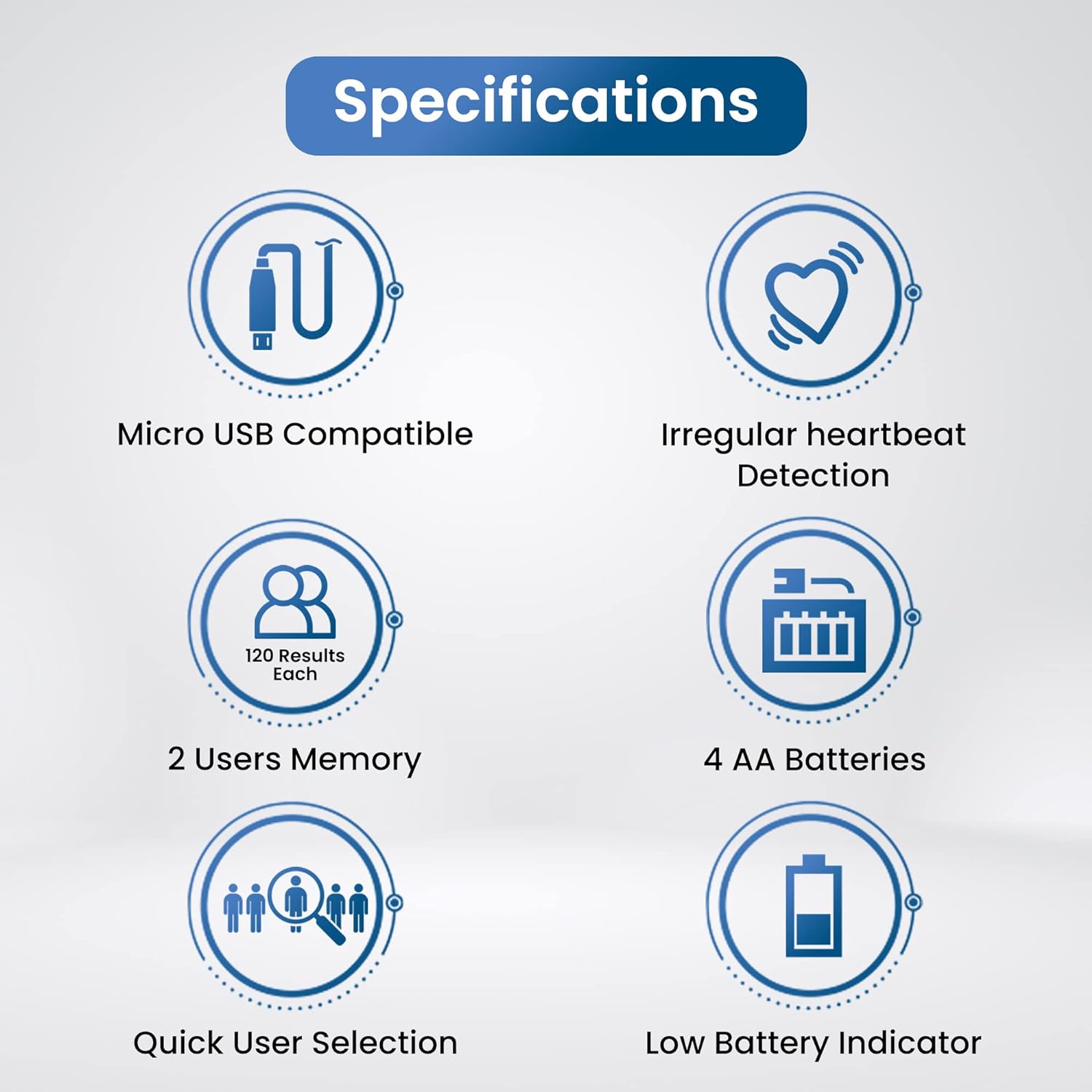 Dr Trust BP Monitor 122 specifications and features

