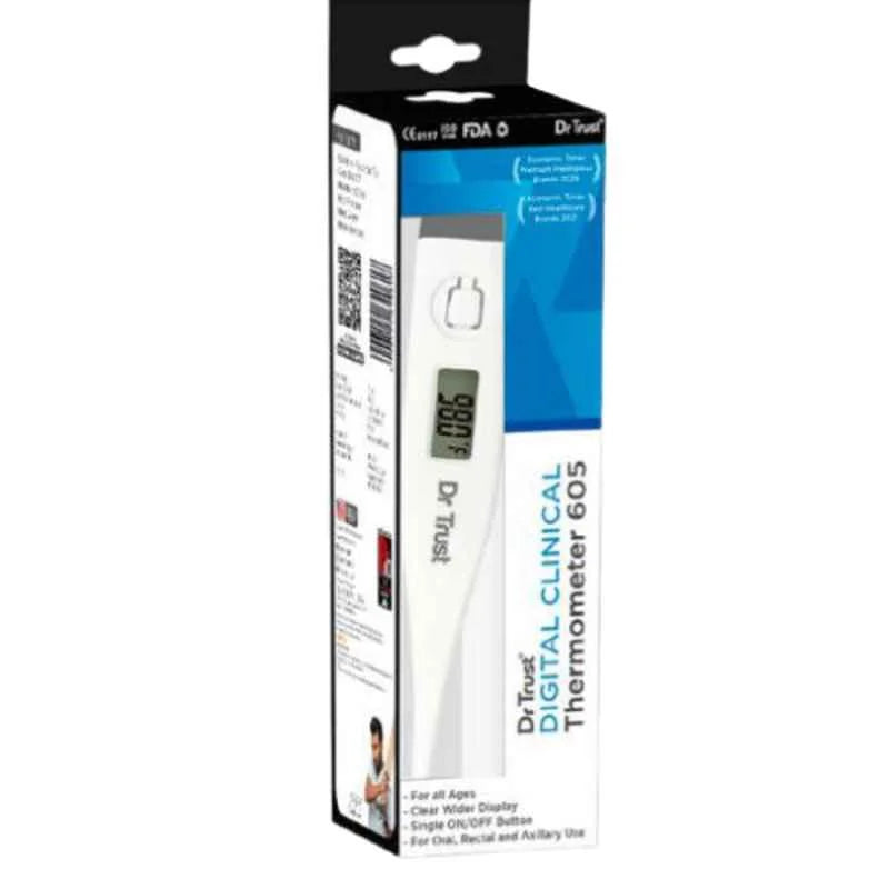 Dr Trust Clinical Thermometer 605 with protective storage case