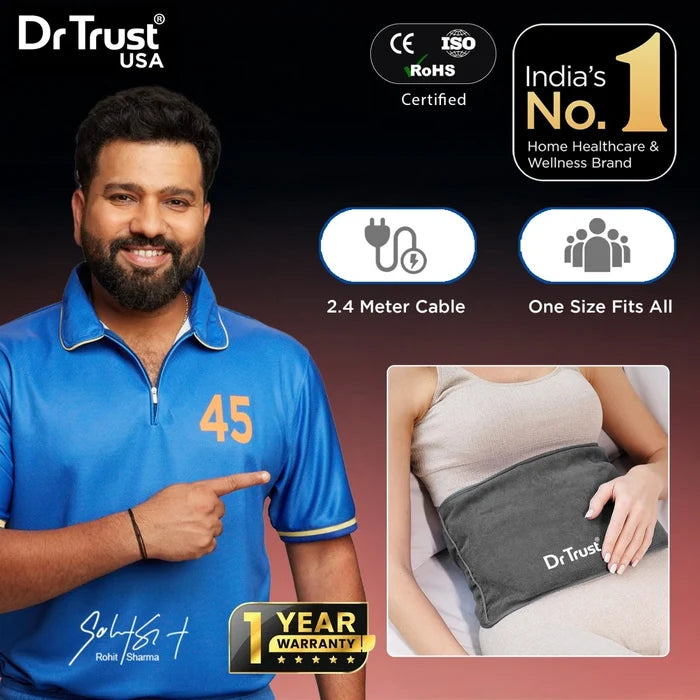 Dr Trust Electric Heating Pad 350 with three adjustable heat settings
