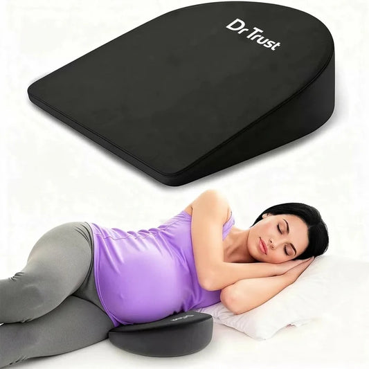 Dr Trust USA 3212 pregnancy wedge pillow for belly support during pregnancy