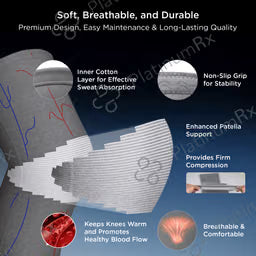 Dr Trust USA 4501 knee support cap with 4 way stretch fabric