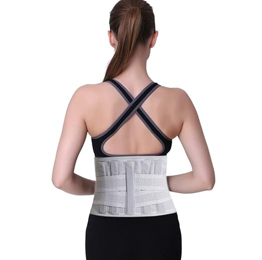 Dr Trust USA Lumbar Support Belt 330 adjustable lower back support belt with 5 support bars