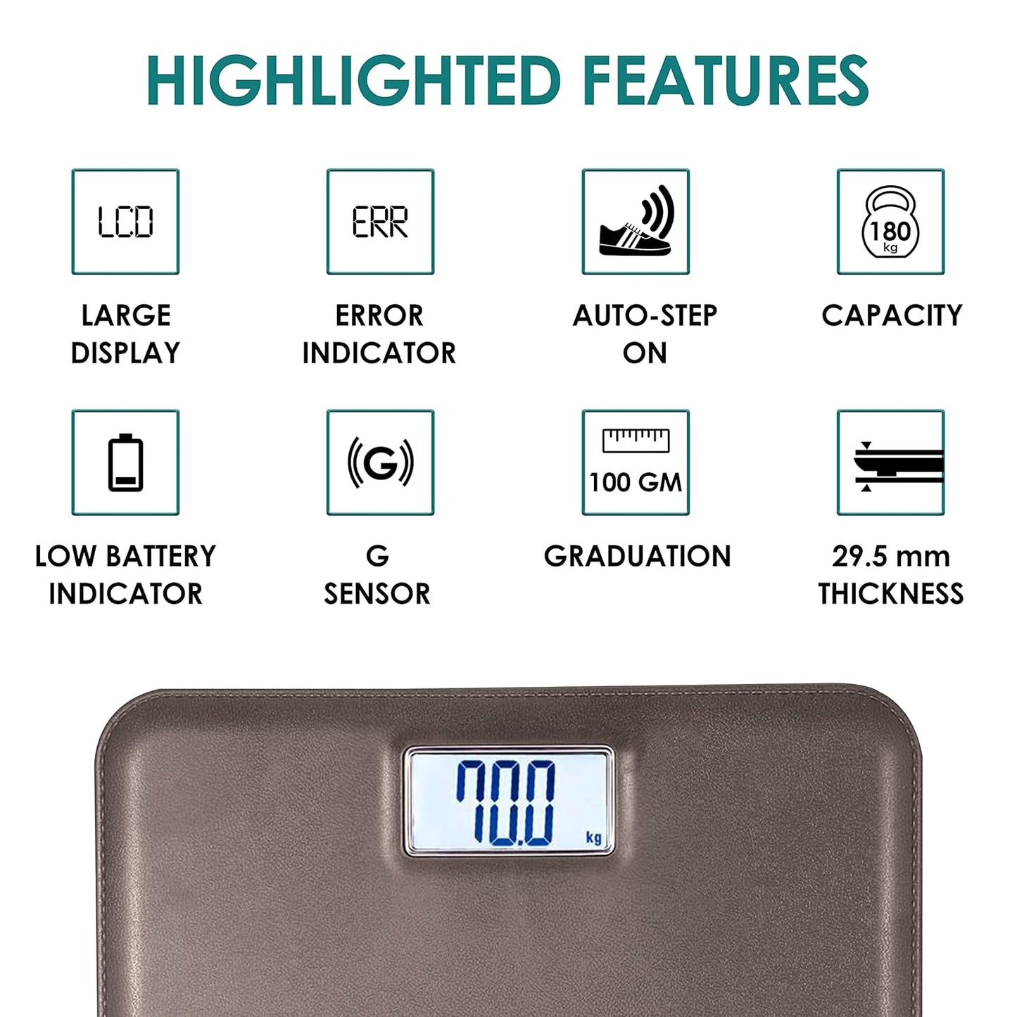Equinox Personal Weighing Scale-Digital EQ-EB-6171L