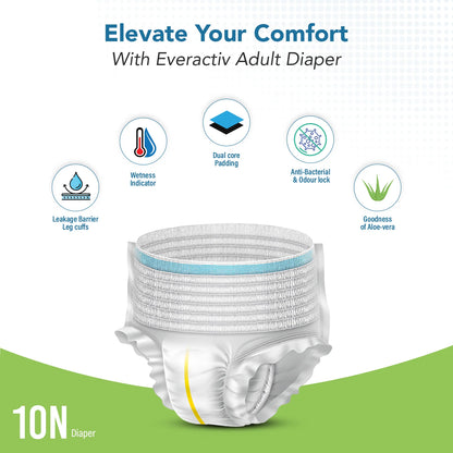 EverActiv adult diaper pants dual-core absorbent padding