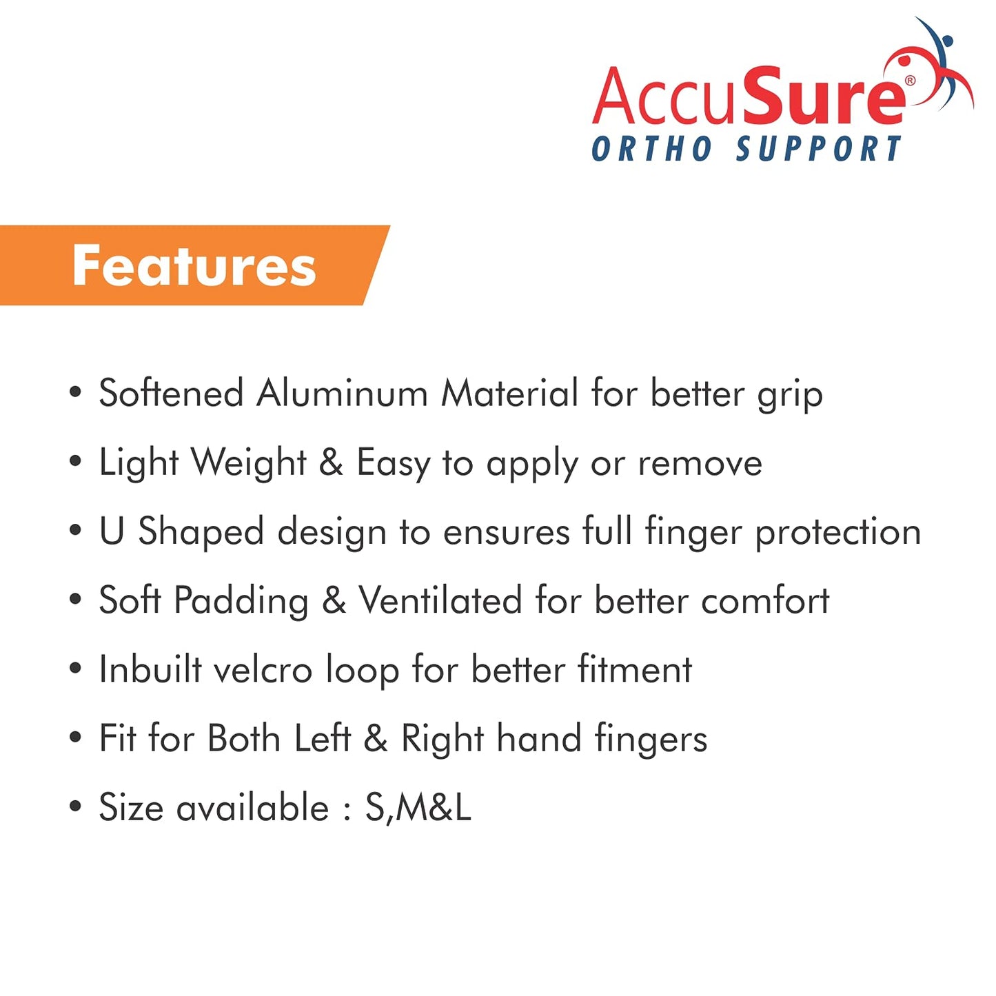 AccuSure Finger Cot Splint F2