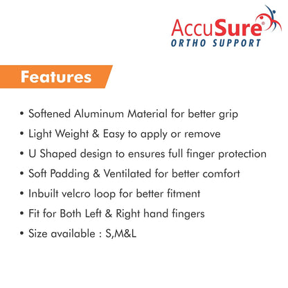 AccuSure Finger Cot Splint F2