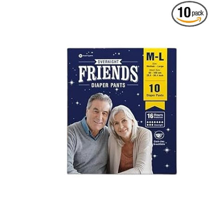 Friends Overnight Adult Unisex Diaper Pants | Size M-L