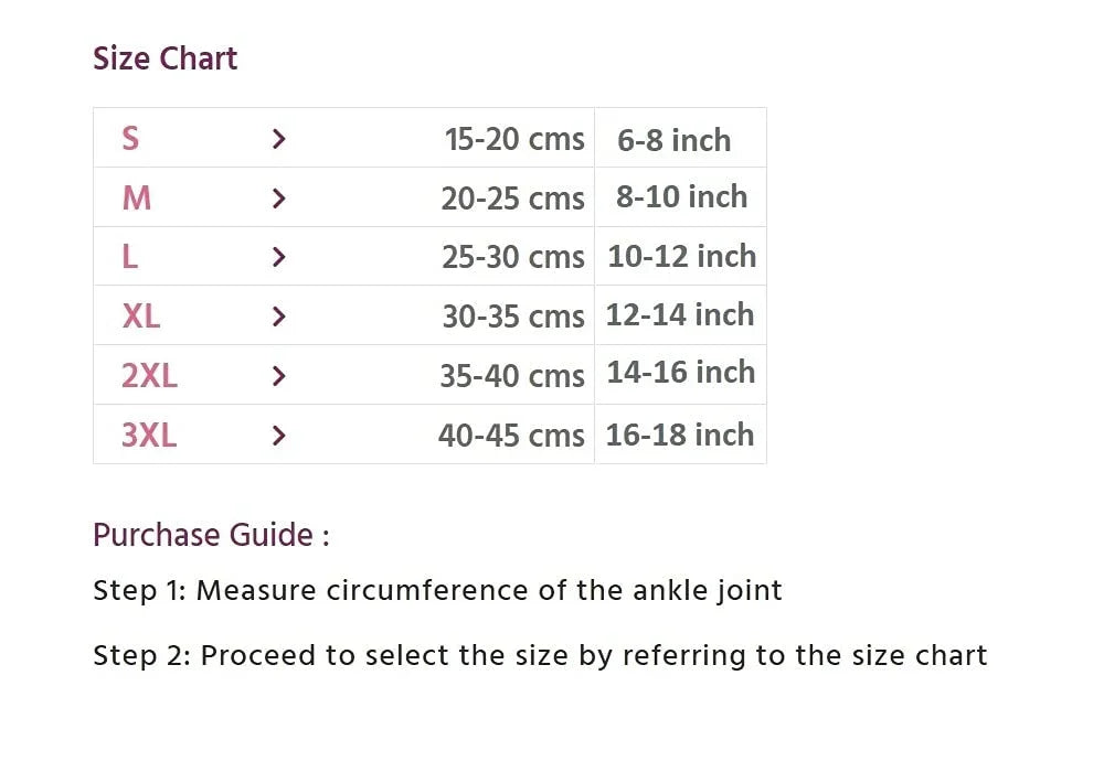 Flamingo Ankle Brace Medium with side plastic splints