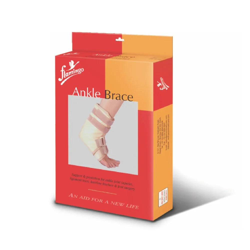 Flamingo Ankle Brace adjustable lace pull compression support