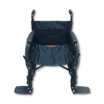 Flamingo Basic Classic Wheelchair with hand brakes and front castor wheels