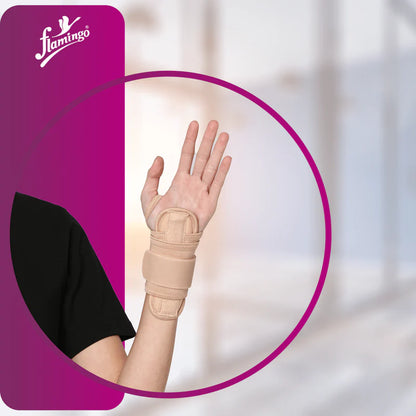 Flamingo Carpal Tunnel Wrist Brace with adjustable wrap-around design