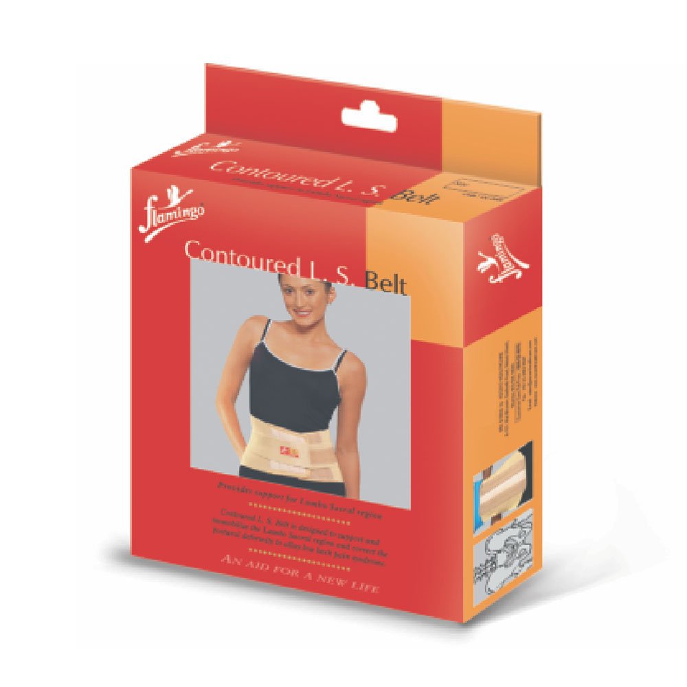 Flamingo Contoured L.S. Belt adjustable elastic compression straps