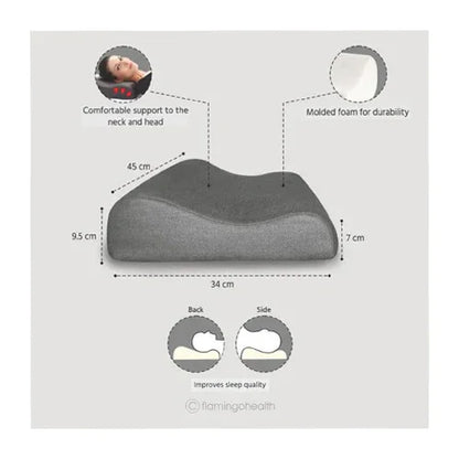 Flamingo Contoured Pillow PU foam orthopaedic sleeping pillow