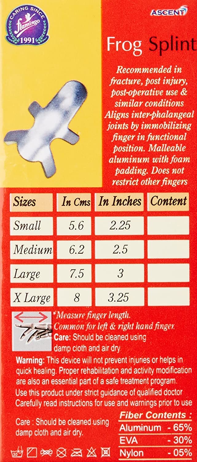 Flamingo Frog Finger Splint for finger immobilization