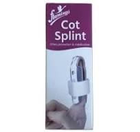 Flamingo aluminium finger cot splint with padded interior