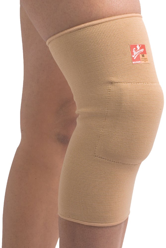 Flamingo gel knee cushion with integrated knee padding