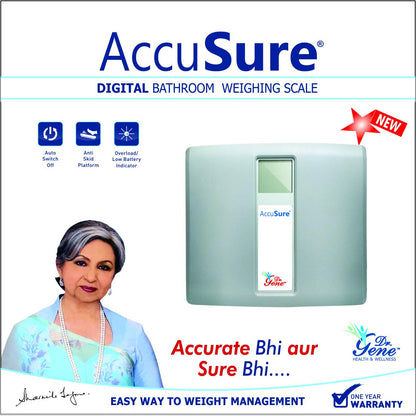 AccuSure Bathroom Weighing Scales Digital GBS 1110