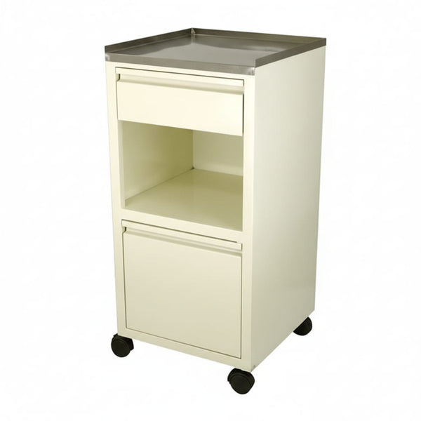 Hospital bed side locker deluxe for patient room storage