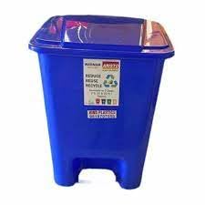 MEDIGUARD 15 litre biomedical waste dustbin with lid and foot pedal
