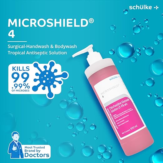 MICROSHIELD 4 Surgical Handwash 500ml with 4% Chlorhexidine Gluconate