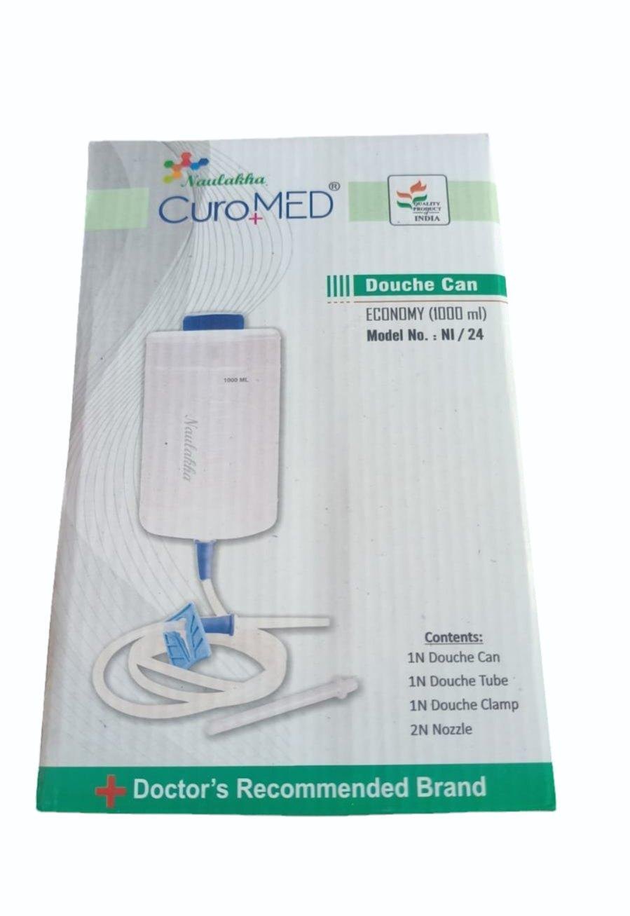 Naulakha CuroMed transparent 1000 ml graduated douche can