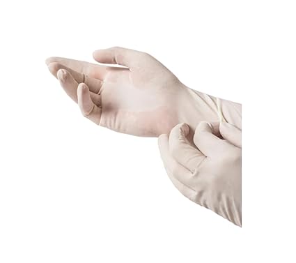 Romsons Surgi-Grip textured finger surgical glove with beaded cuff