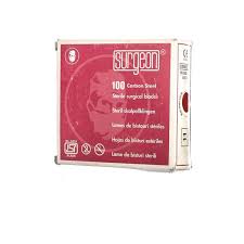Disposable Surgical Blades, Pack of 100