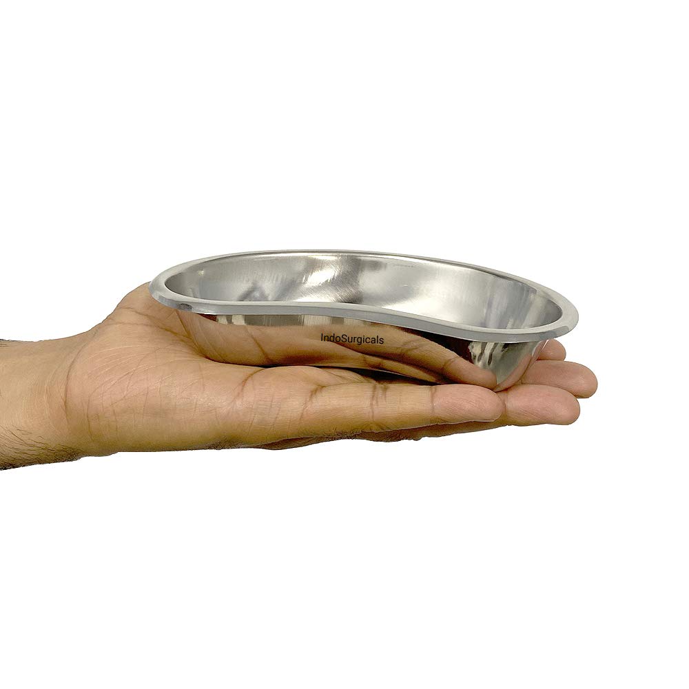 Stainless steel kidney shaped medical tray 6 inch