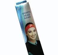 Sweat absorbing sports head band for running and exercise