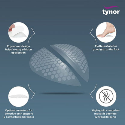 Tynor Arch Support K-15 transparent elastomer insole support