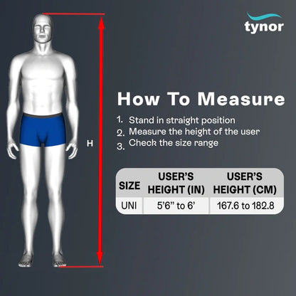 Tynor Foldable Ergo walker folded for storage

