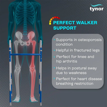 Tynor Foldable Ergo walker steel frame

