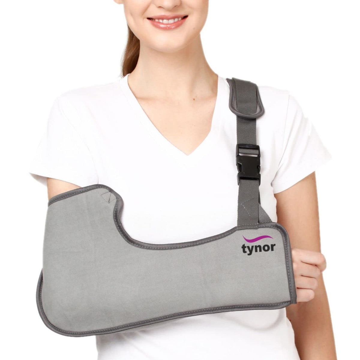 Tynor Pouch Arm Sling Tropical C-01 grey adjustable arm support