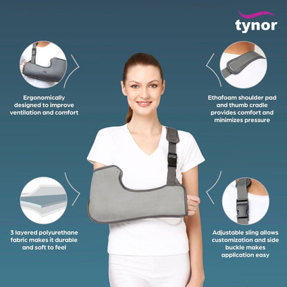 Tynor Pouch Arm Sling Tropical breathable pouch arm sling