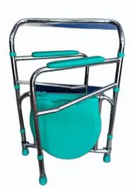 Tynor foldable bedside commode chair detailed view