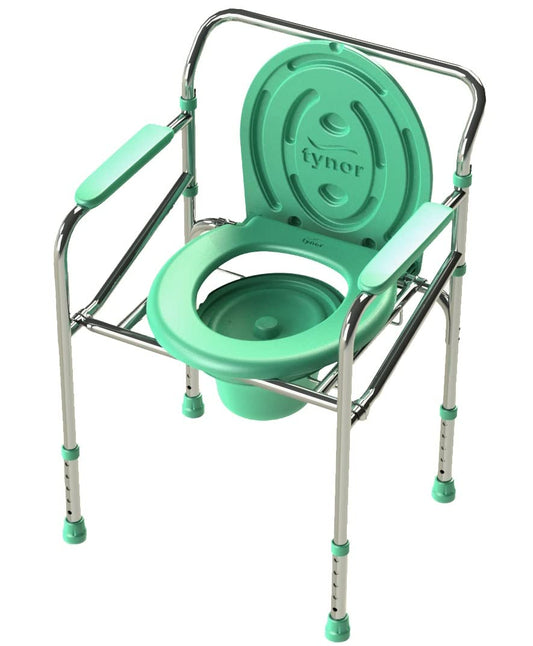Tynor foldable commode chair with adjustable height