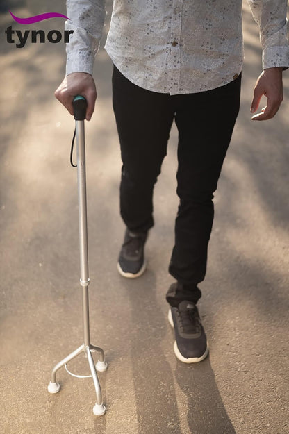 Tynor tripod walking stick anatomical soft top handle