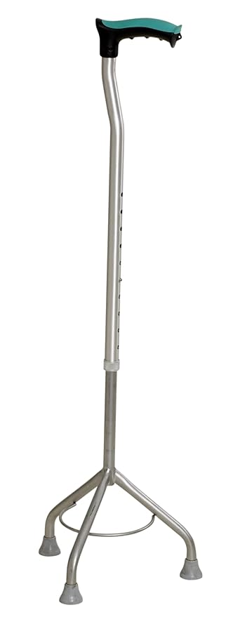 Tynor tripod walking stick silver adjustable