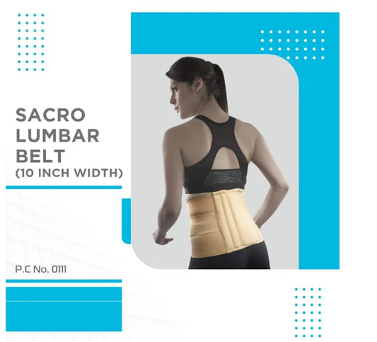 Vissco 0111 Sacro Lumbar Back Belt 10 inch with double adjustable straps