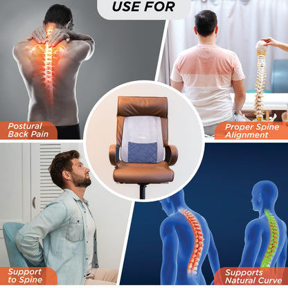Vissco 0121 orthopaedic back rest with lumbar support for office chair