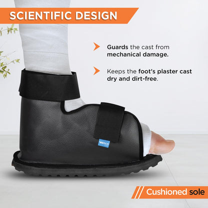 Vissco 0804 cast shoe with adjustable hook and loop closure