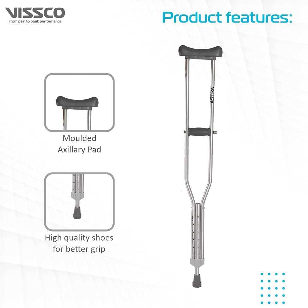 Vissco 0905S small size adjustable underarm crutches